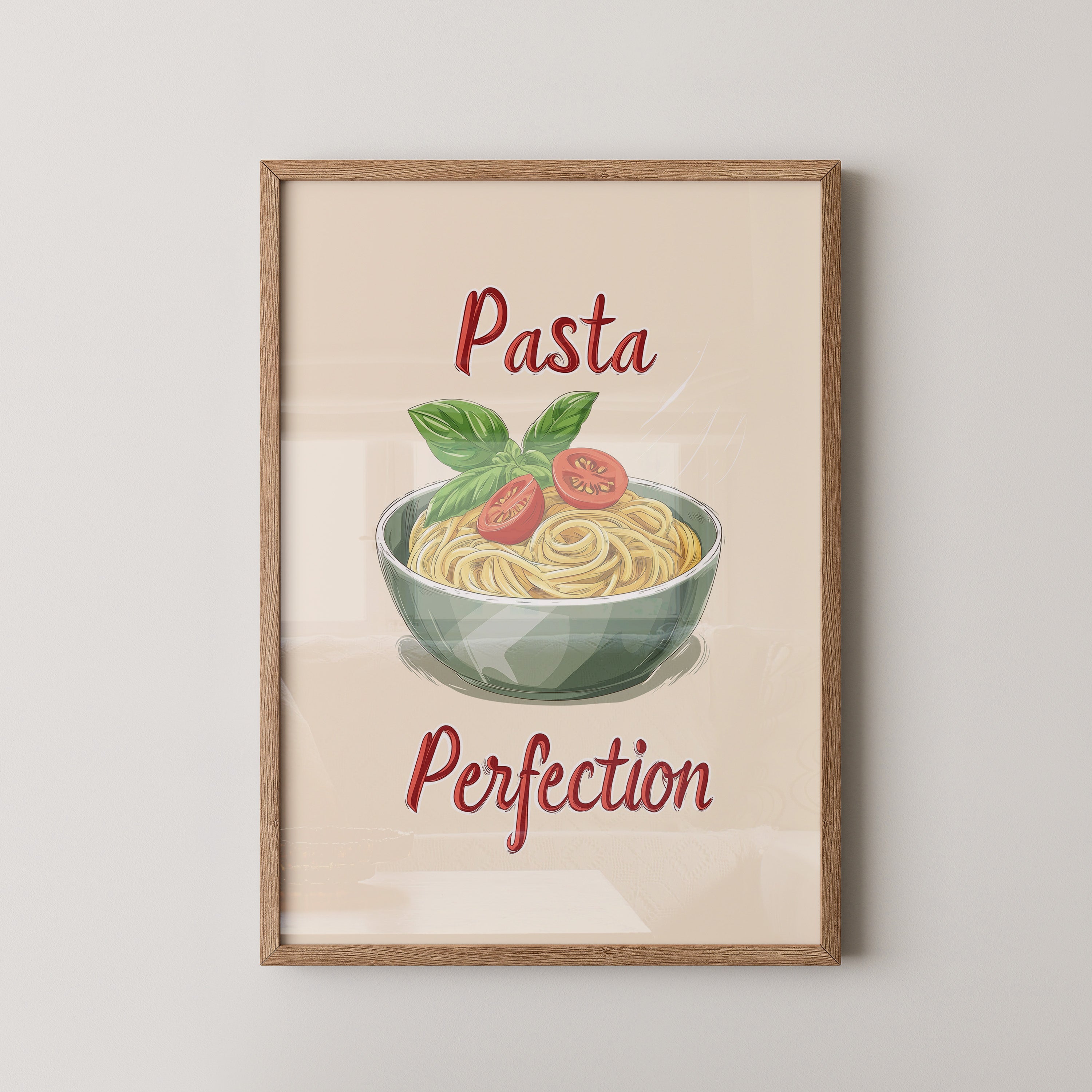 Spaghetti Illustration Retro Look