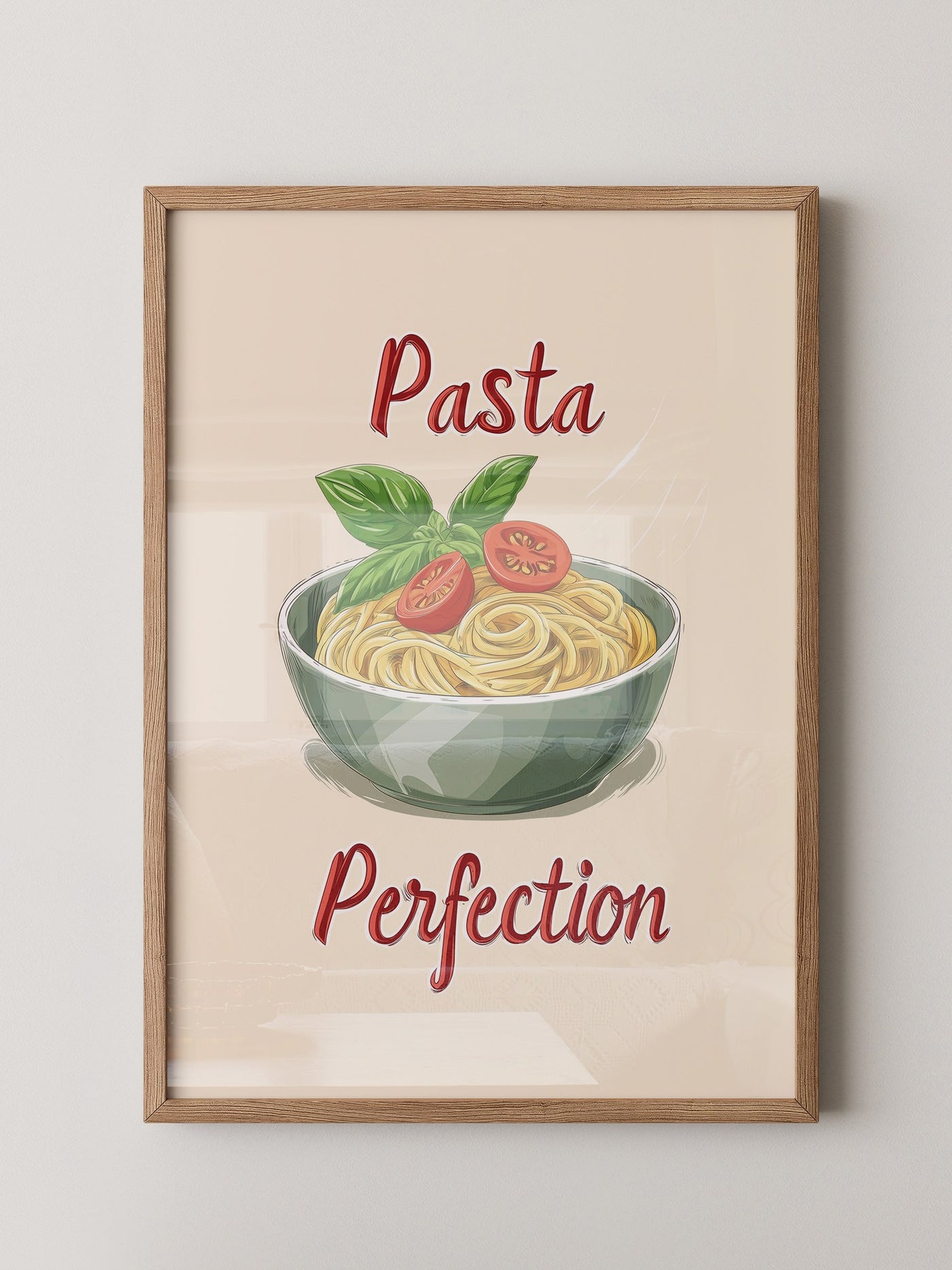 Spaghetti Illustration Retro Look