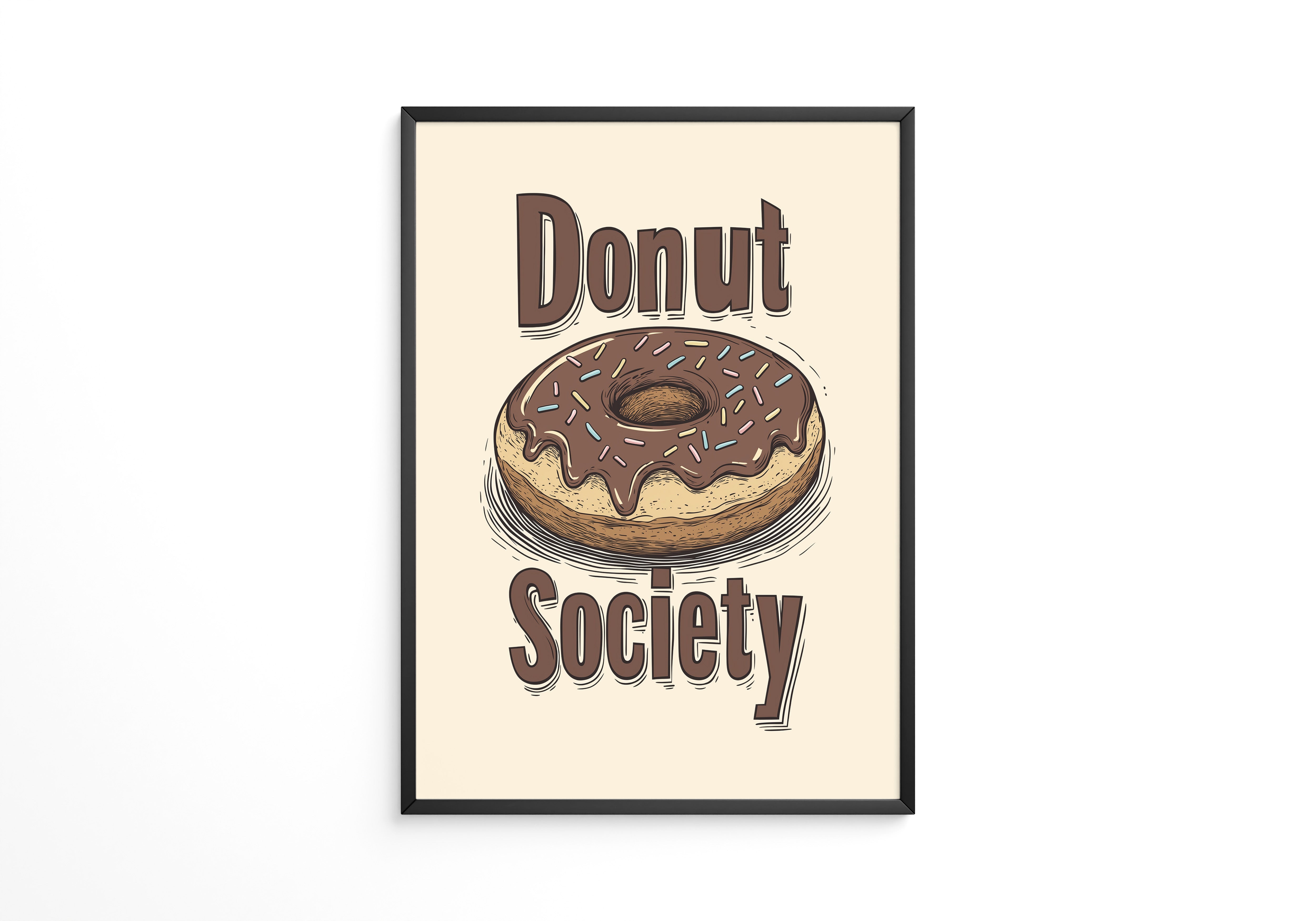 Donut Vintage Illustration