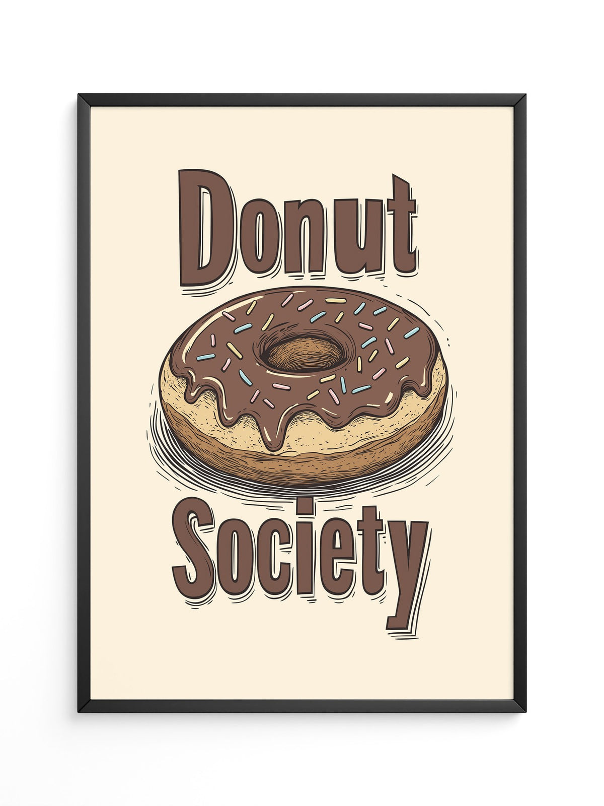 Donut Vintage Illustration