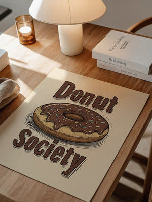 Donut Vintage Illustration