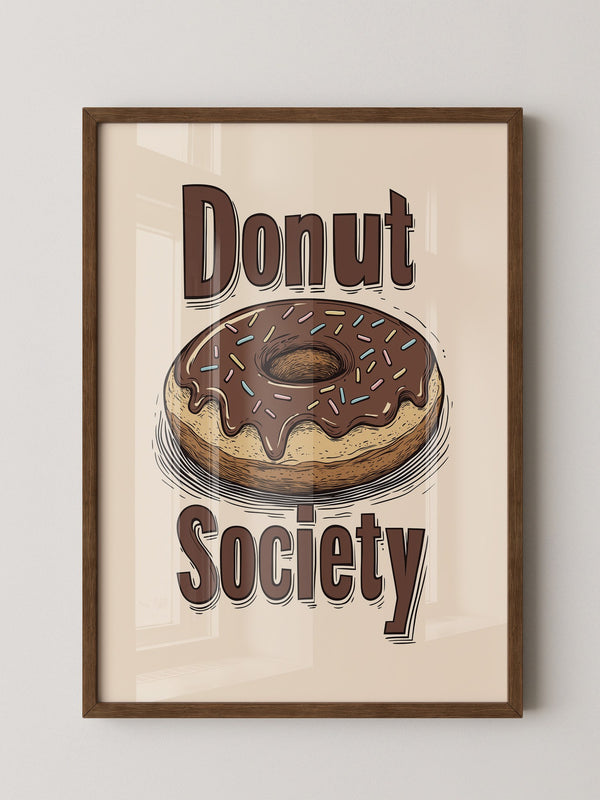 Donut Vintage Illustration