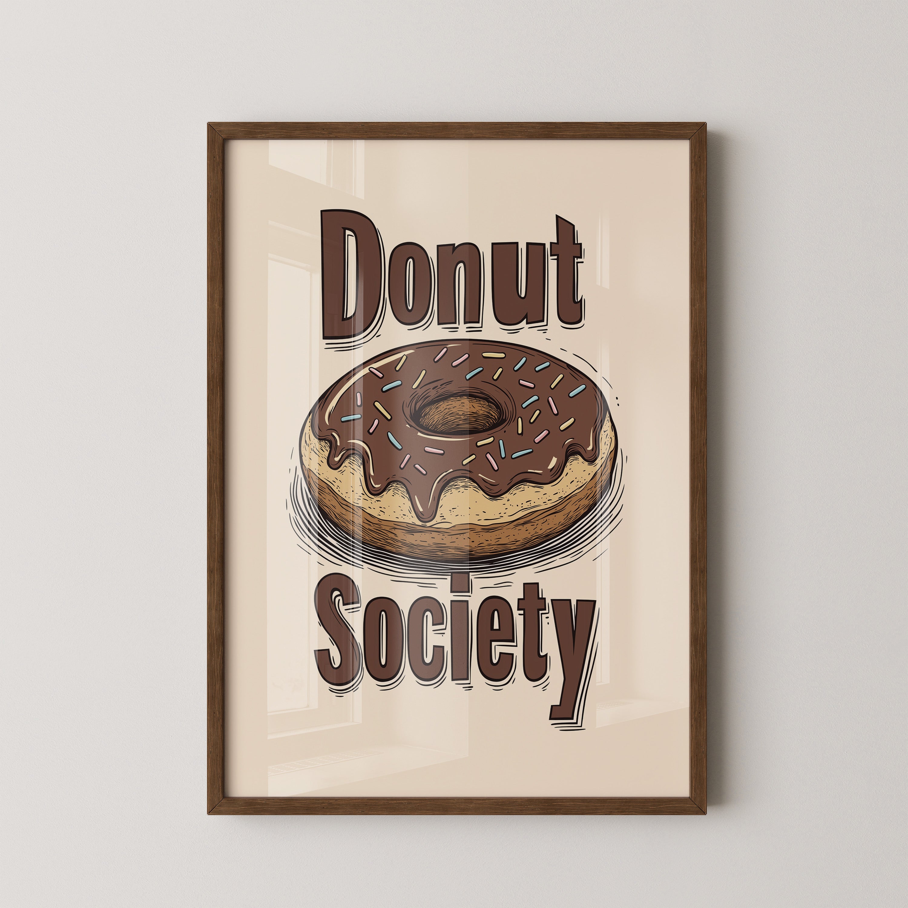 Donut Vintage Illustration