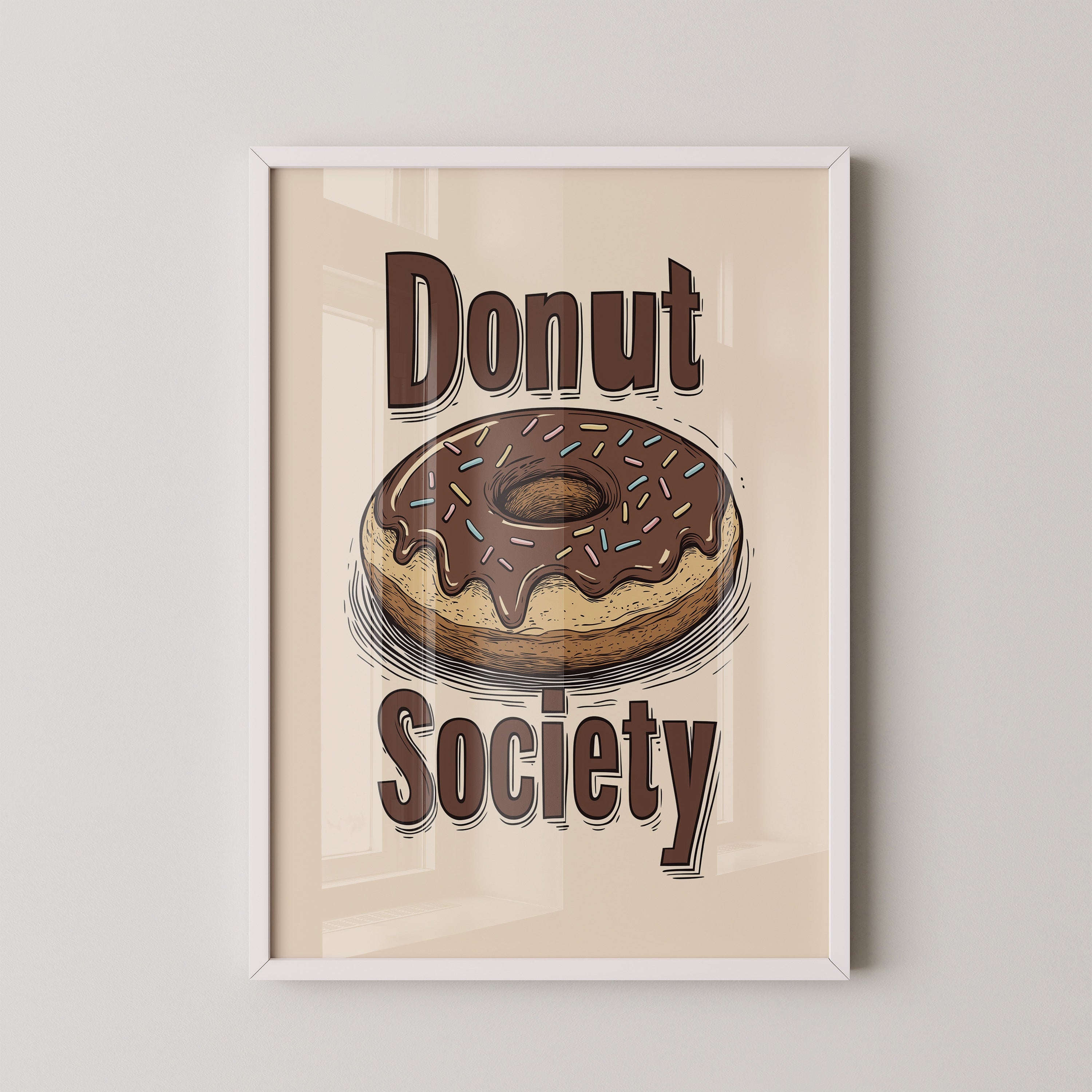 Donut Vintage Illustration