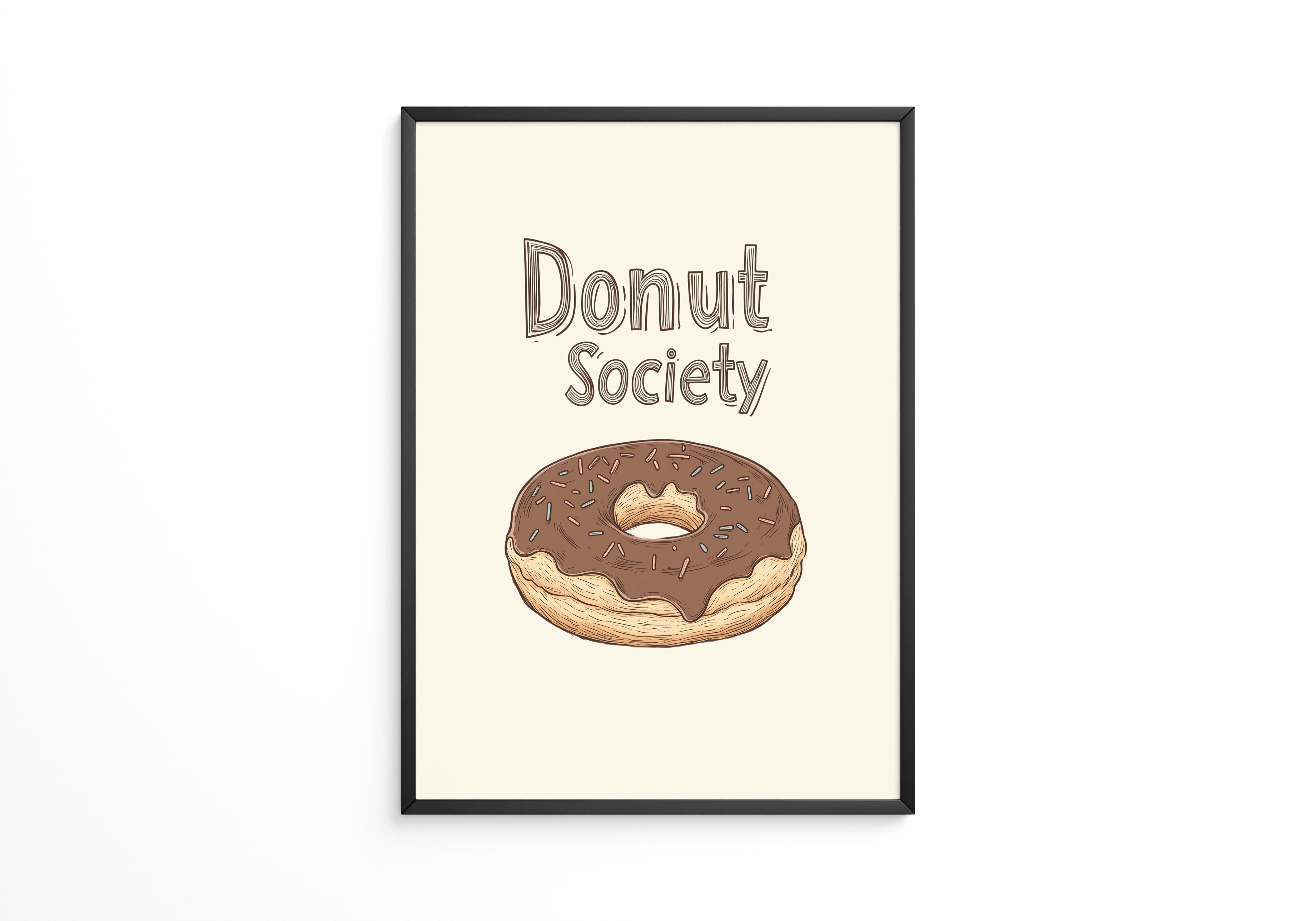 Donut Schoko-Ring Zeichnung