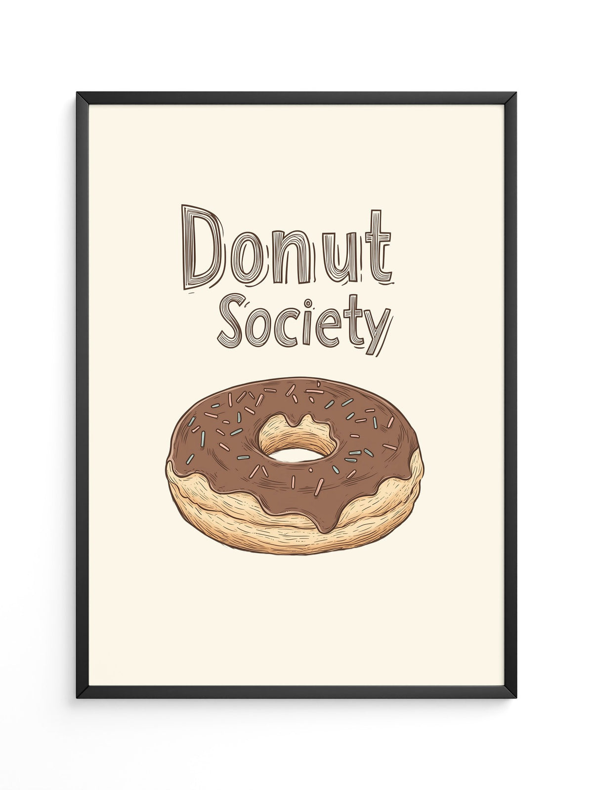 Donut Schoko-Ring Zeichnung