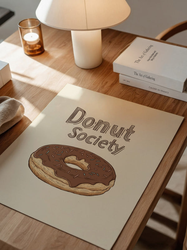 Donut Schoko-Ring Zeichnung