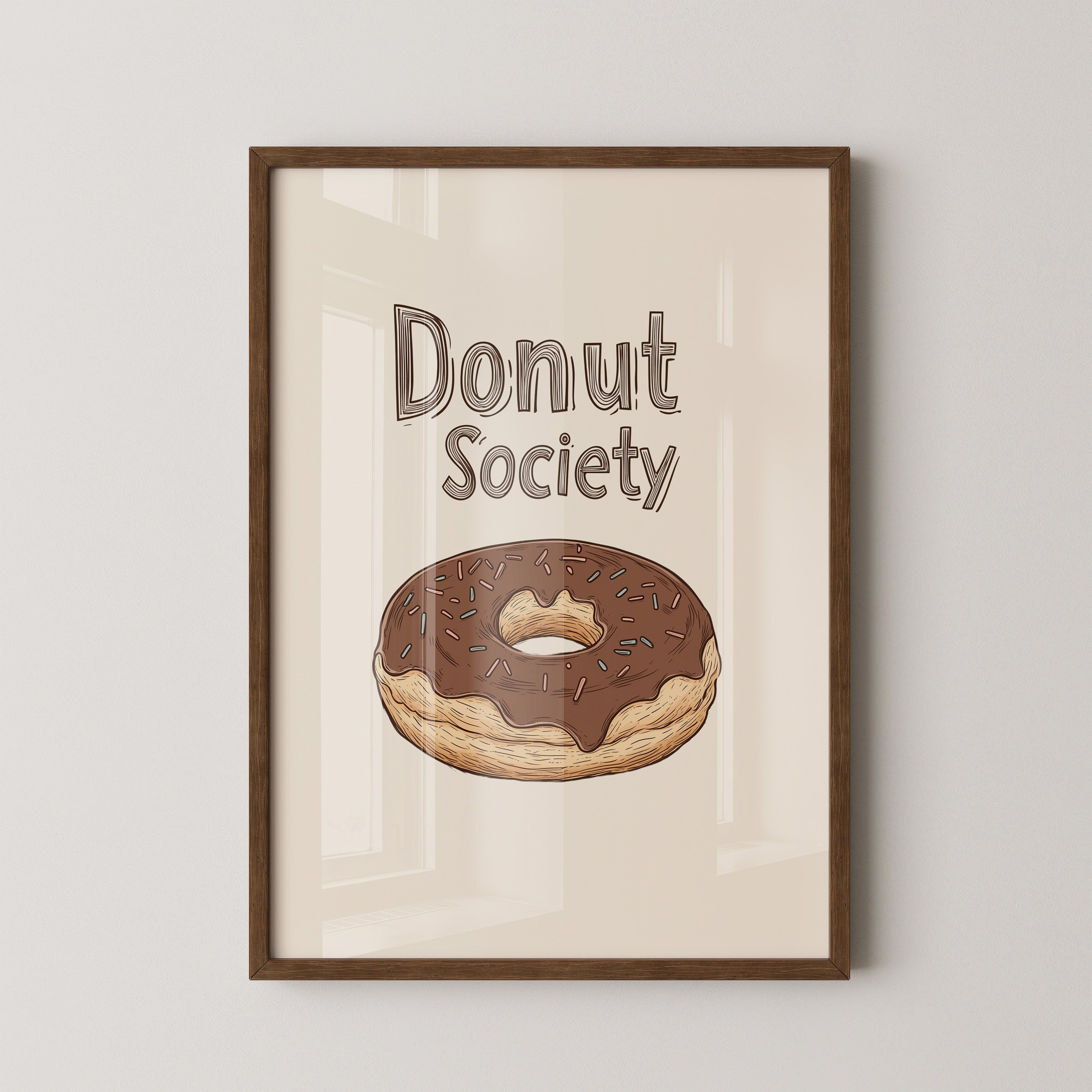 Donut Schoko-Ring Zeichnung