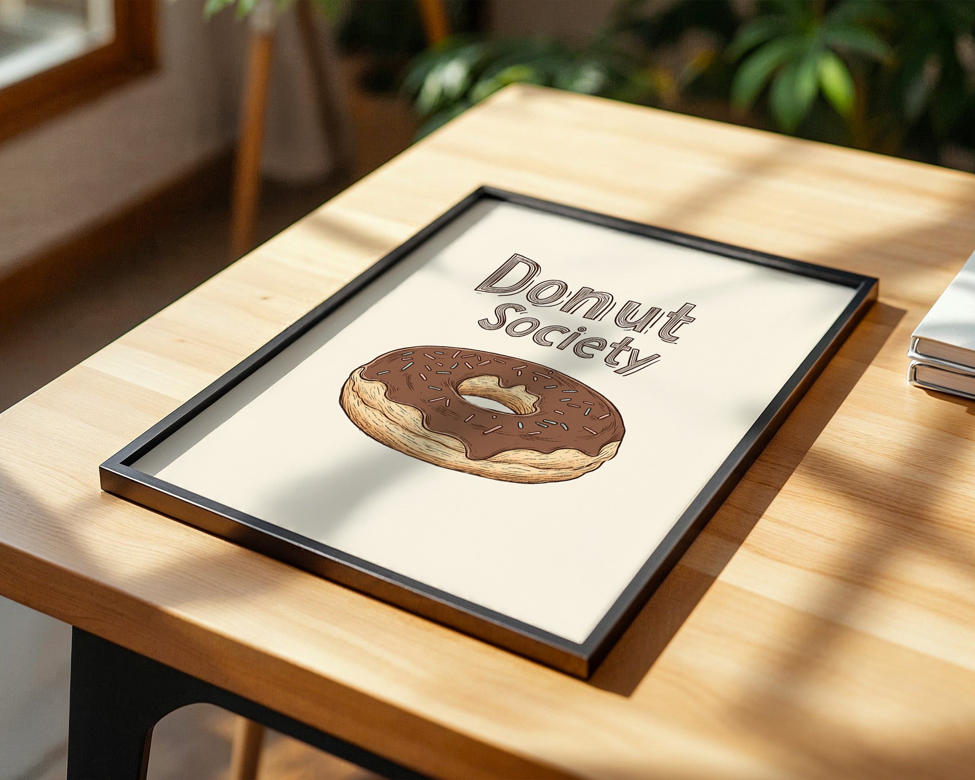 Donut Schoko-Ring Zeichnung