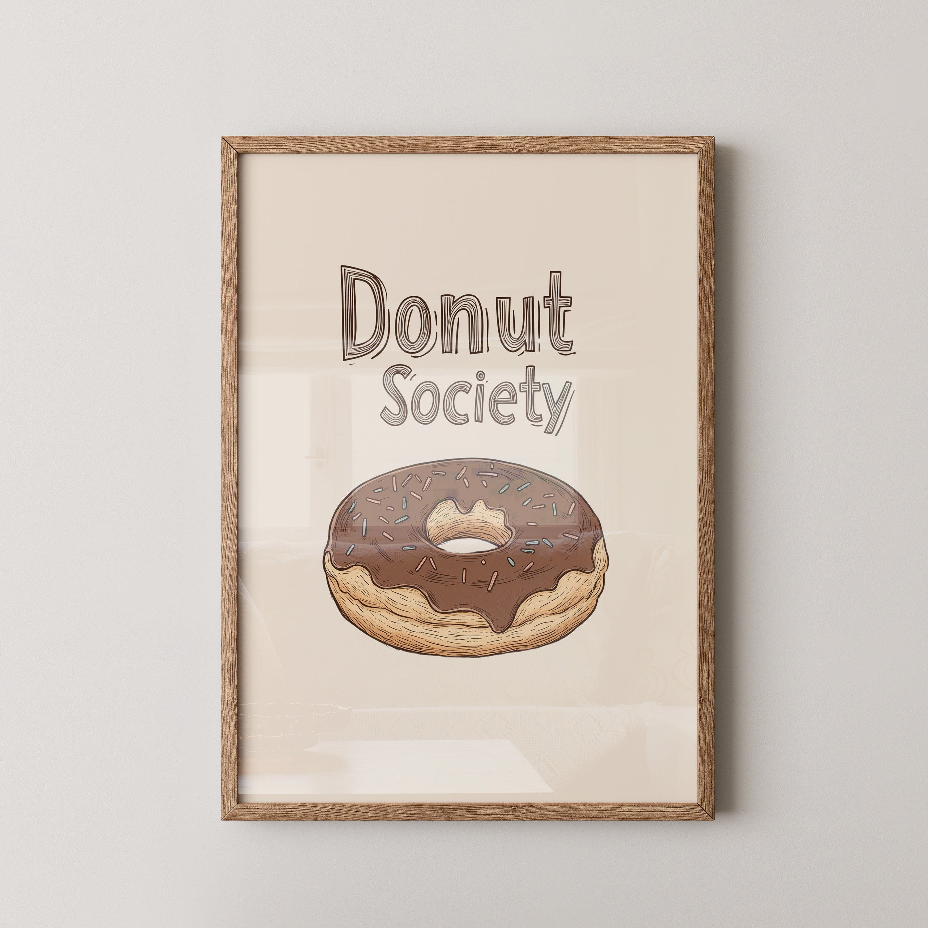 Donut Schoko-Ring Zeichnung