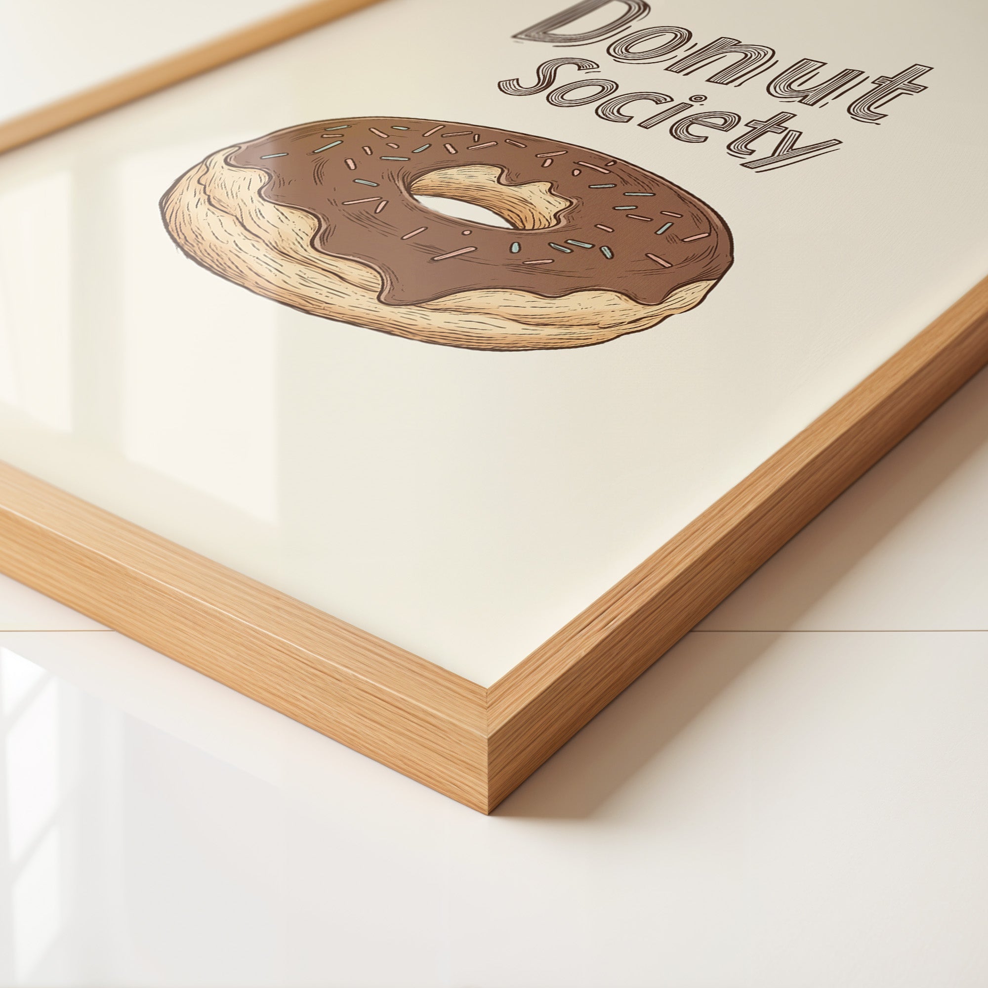 Donut Schoko-Ring Zeichnung