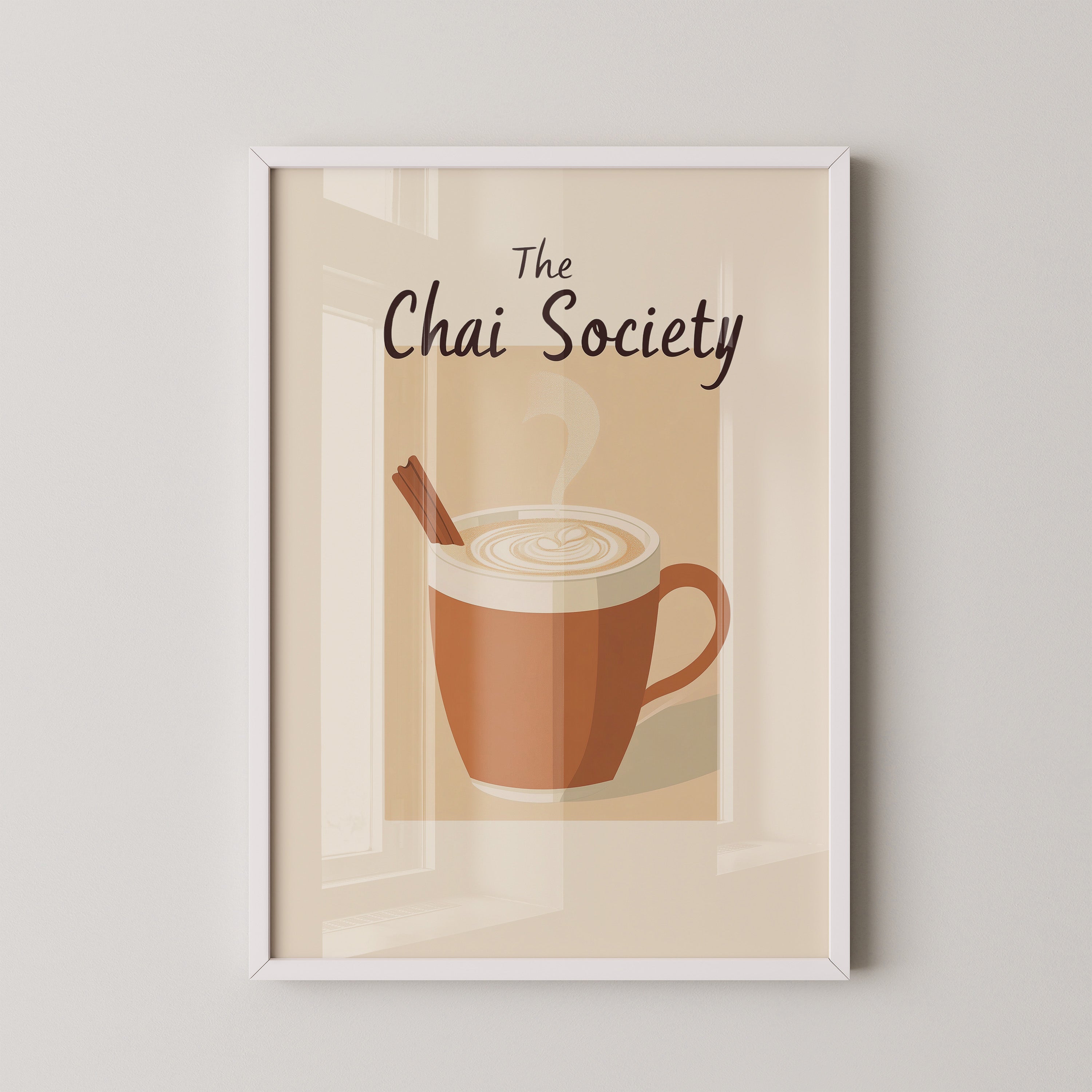 Chai Tasse stilisiert