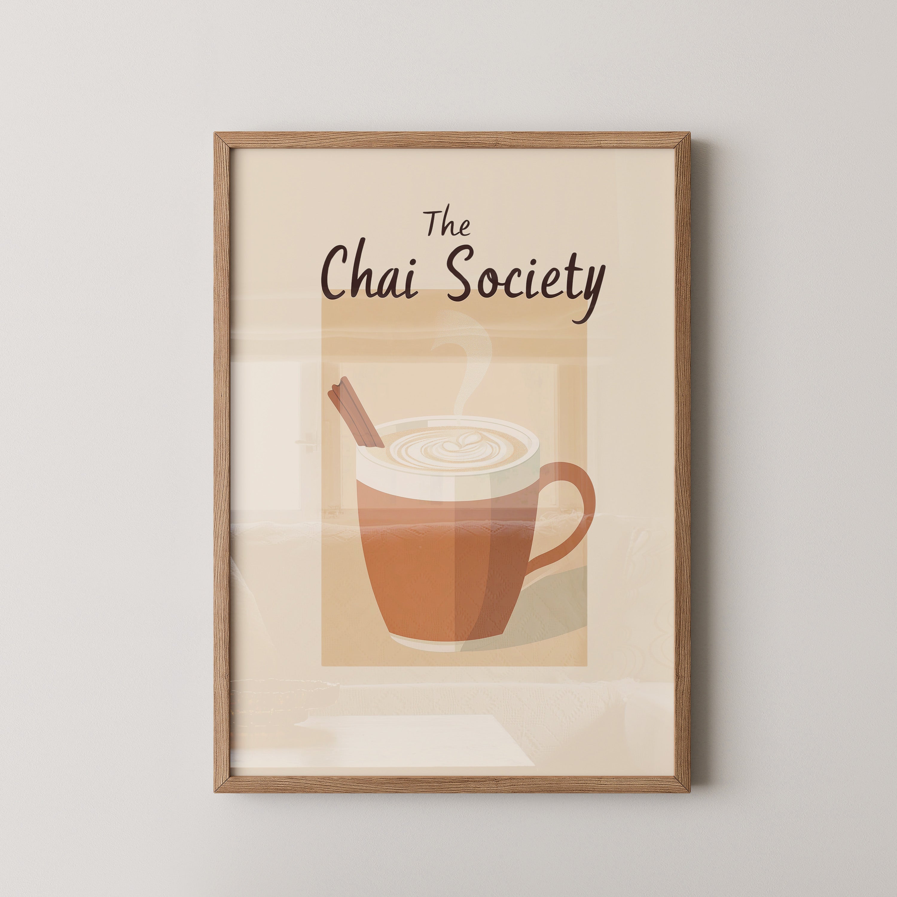 Chai Tasse stilisiert