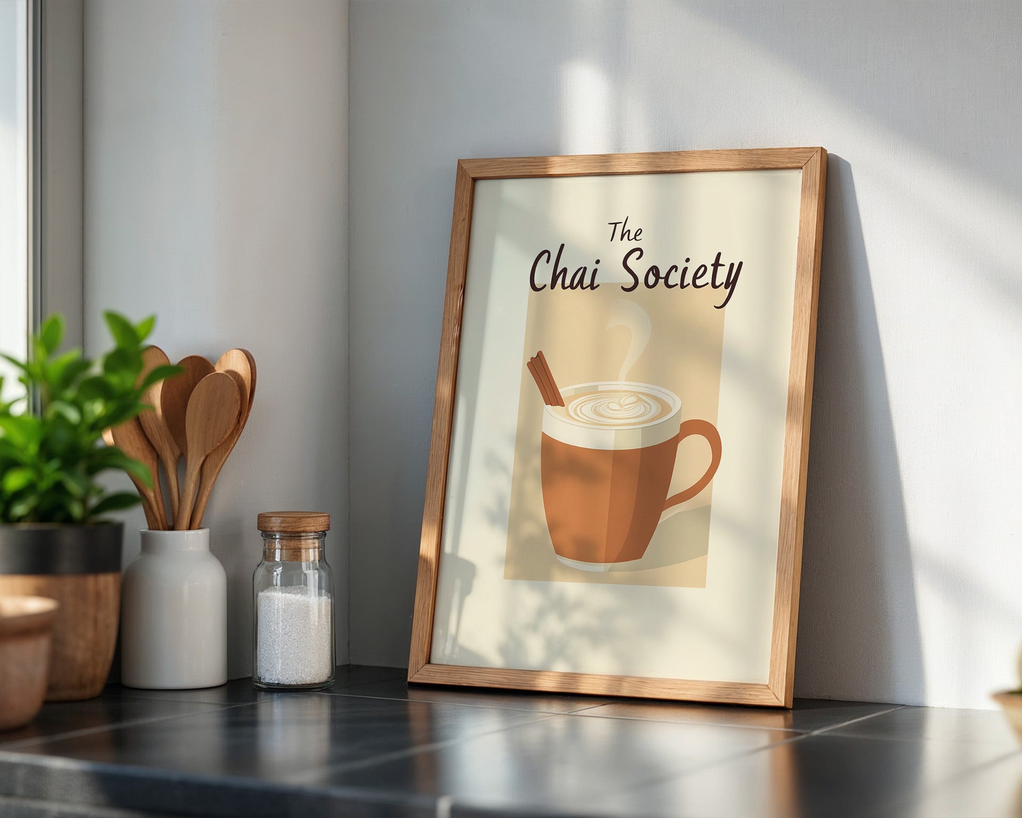 Chai Tasse stilisiert