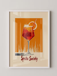 Aperol Spritz Glas Orange Vintage