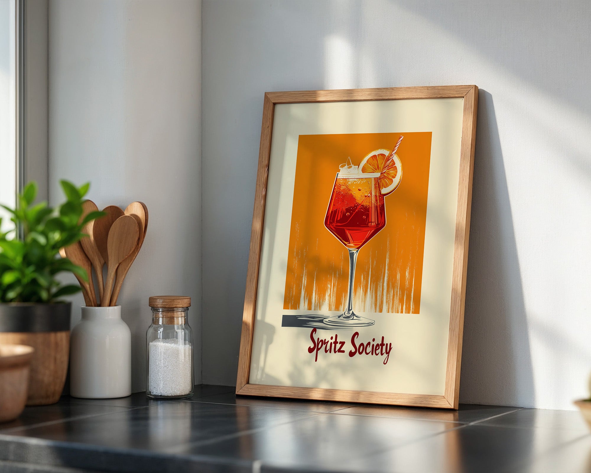 Spritz Glas Orange Vintage