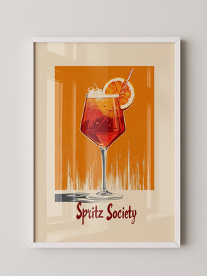 Aperol Spritz Glas Orange Vintage