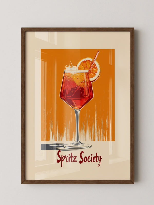 Aperol Spritz Glas Orange Vintage