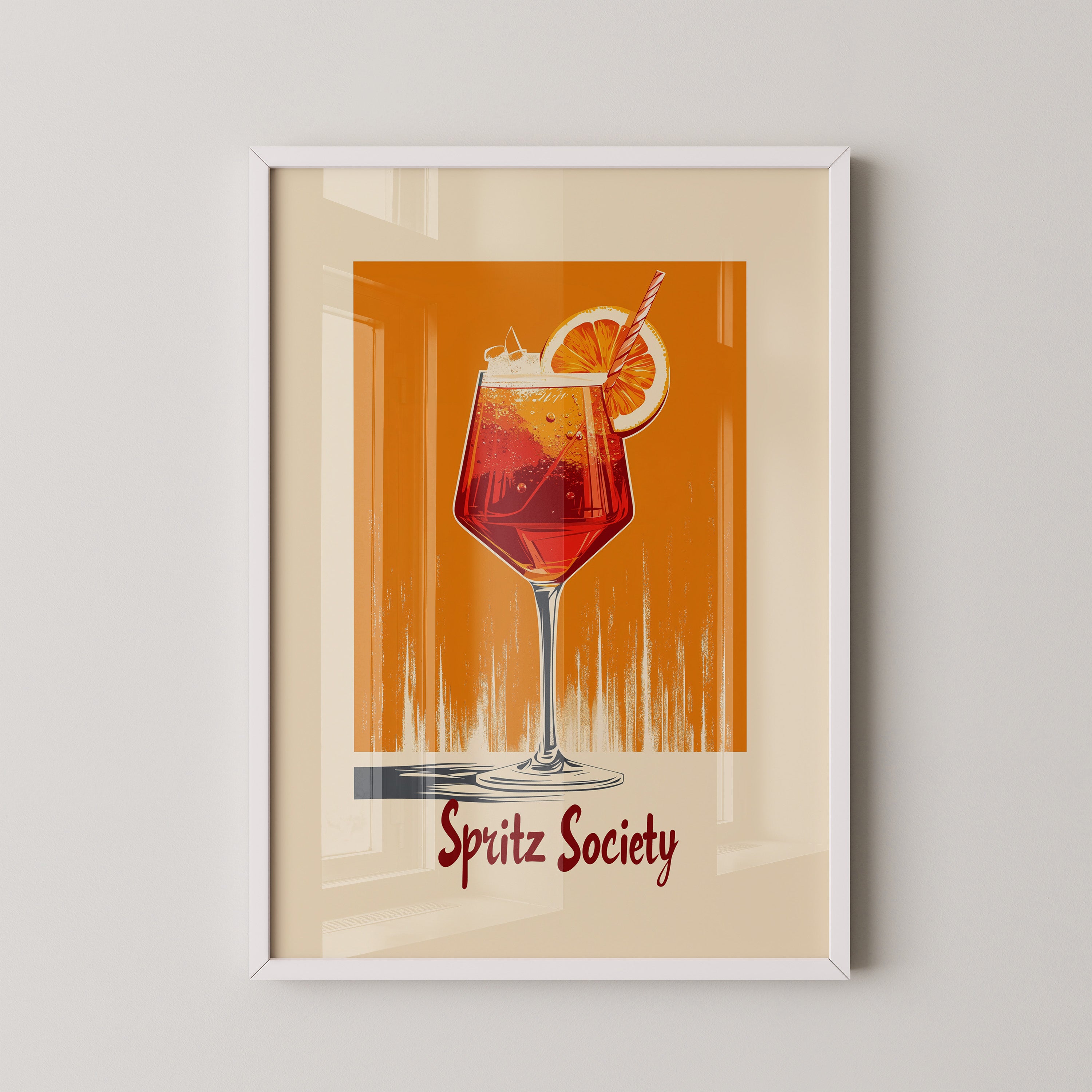 Spritz Glas Orange Vintage
