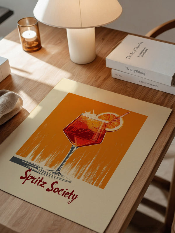 Aperol Spritz Glas Orange Vintage
