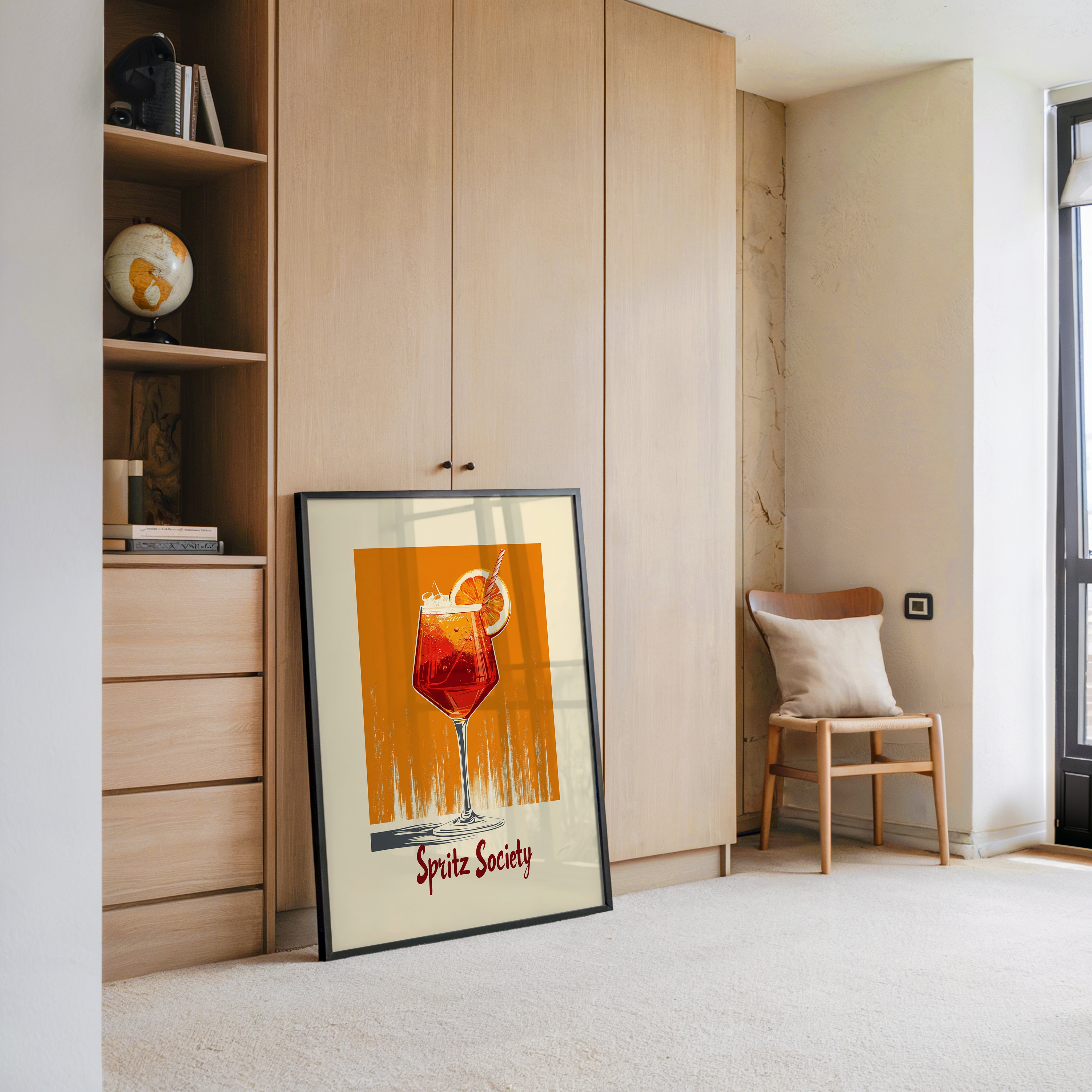 Spritz Glas Orange Vintage