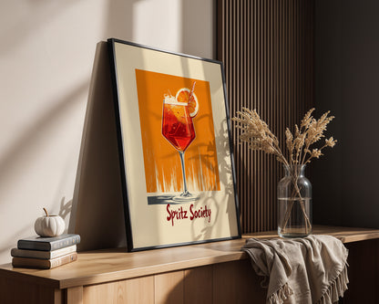 Spritz Glas Orange Vintage