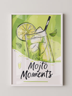 Mojito Glas Illustration Grün