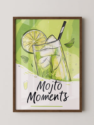 Mojito Glas Illustration Grün