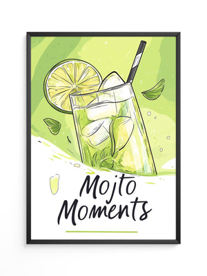 Mojito Glas Illustration Grün