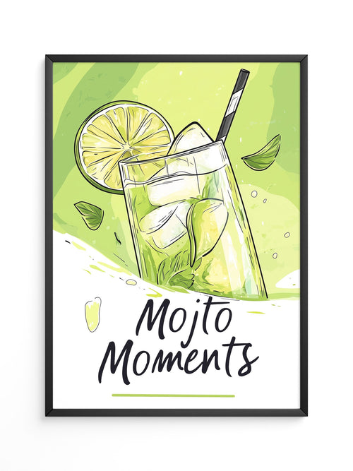 Mojito Glas Illustration Grün
