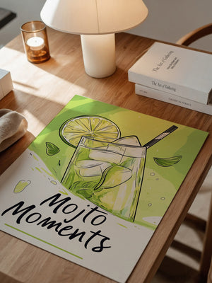Mojito Glas Illustration Grün