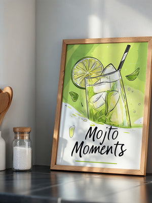 Mojito Glas Illustration Grün