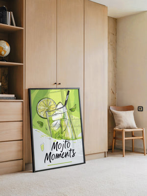 Mojito Glas Illustration Grün
