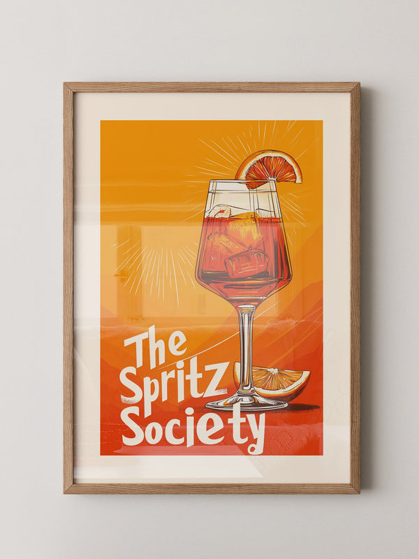 Aperol Spritzglas Illustration orange