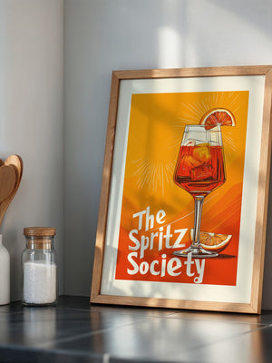 Aperol Spritzglas Illustration orange