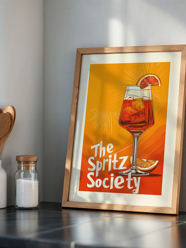Aperol Spritzglas Illustration orange