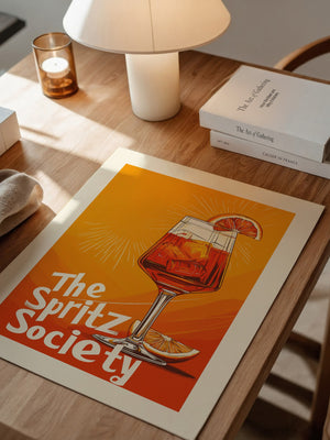 Aperol Spritzglas Illustration orange