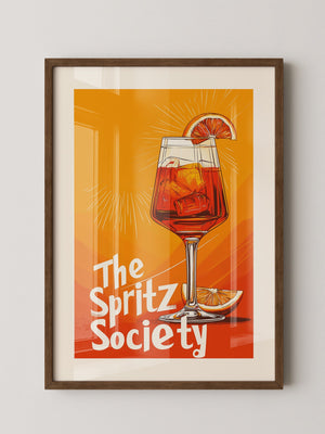 Aperol Spritzglas Illustration orange