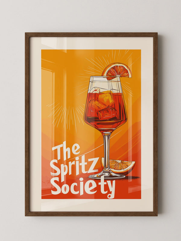Aperol Spritzglas Illustration orange