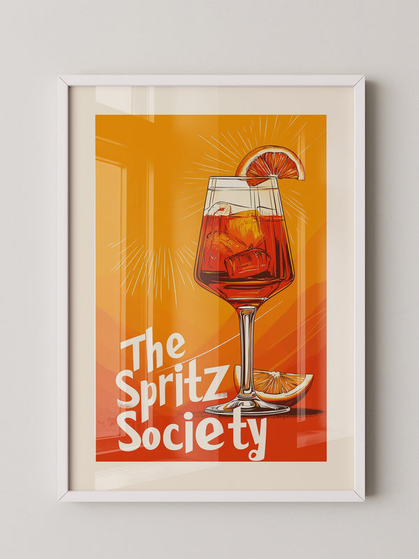 Aperol Spritzglas Illustration orange