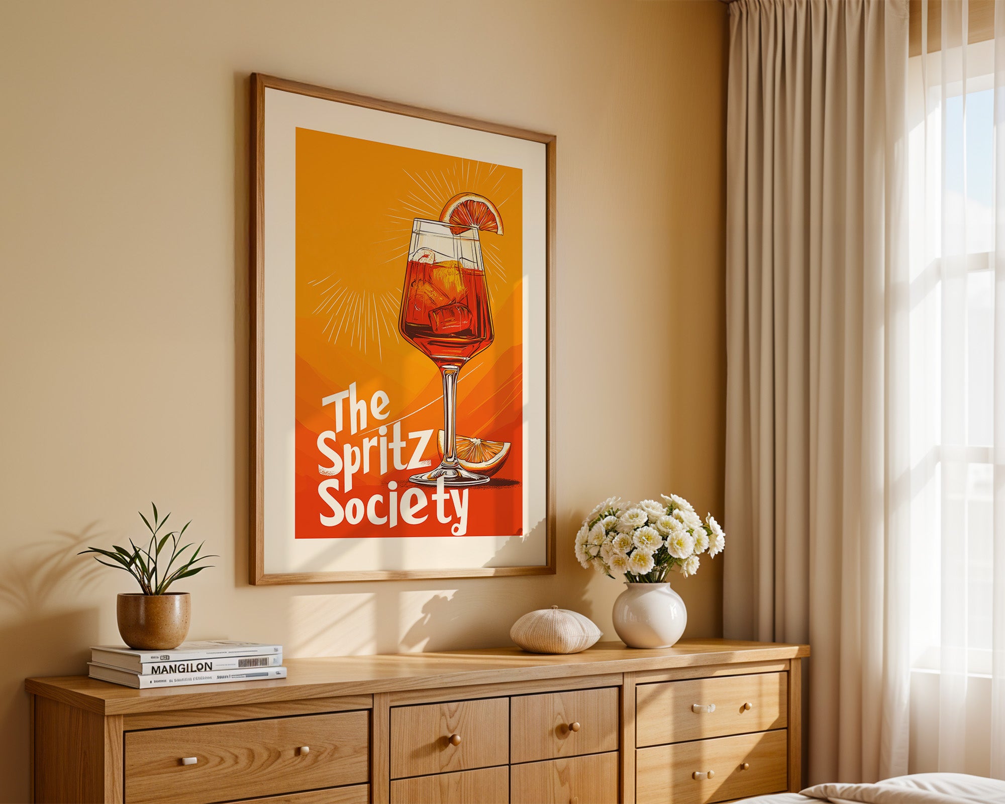 Spritzglas Illustration orange