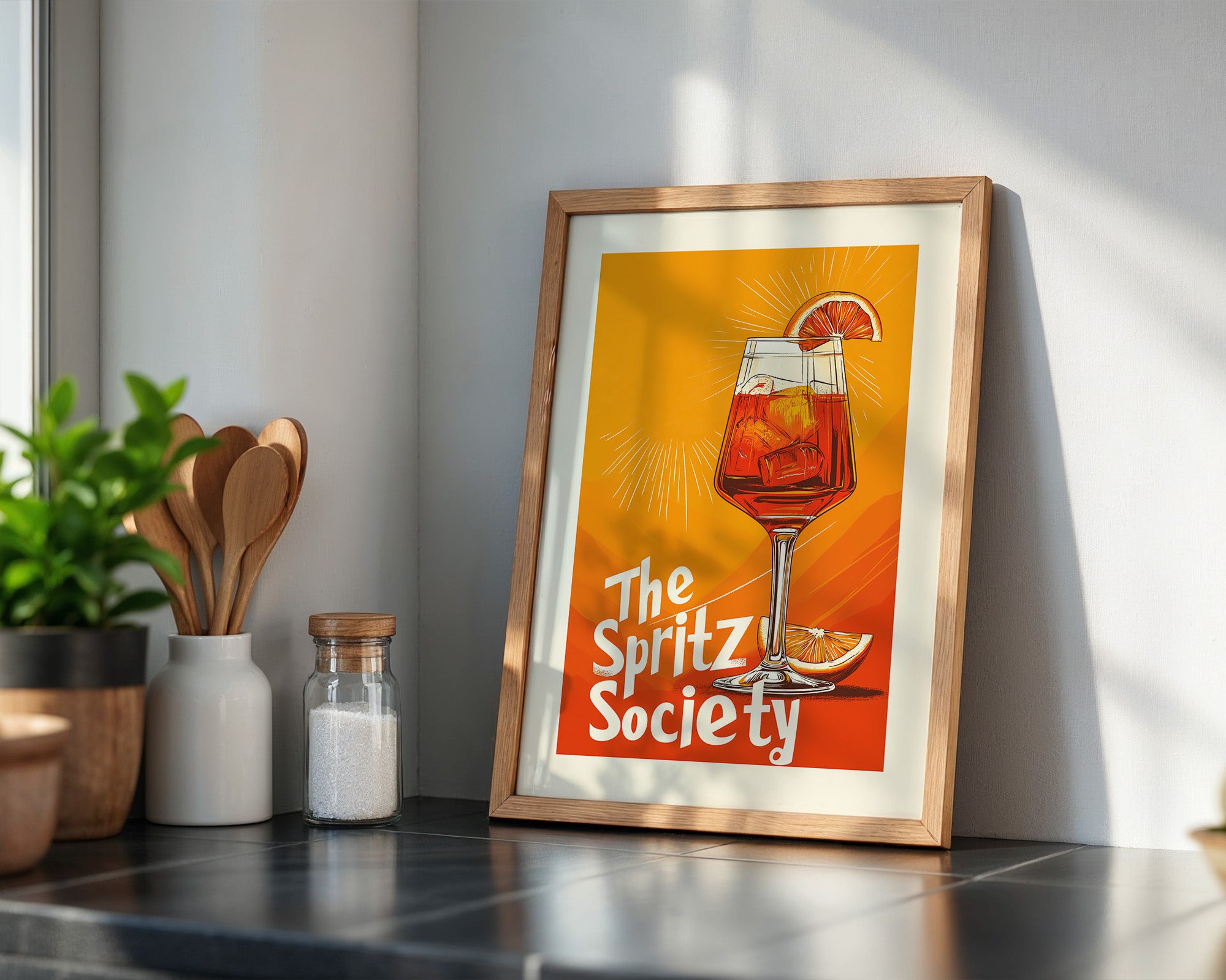 Spritzglas Illustration orange