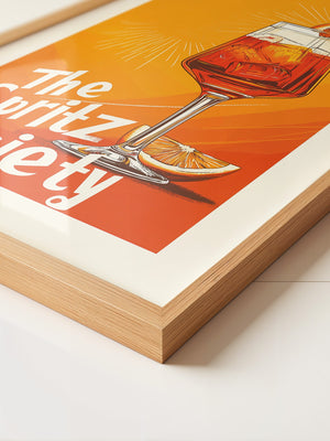 Aperol Spritzglas Illustration orange