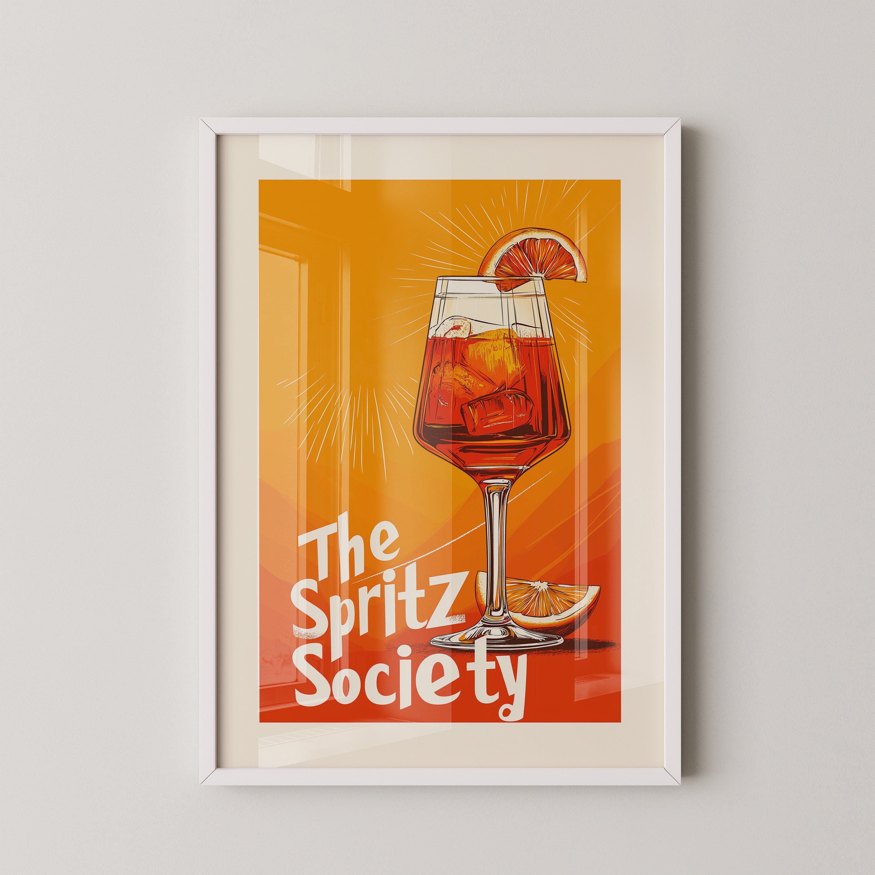 Spritzglas Illustration orange