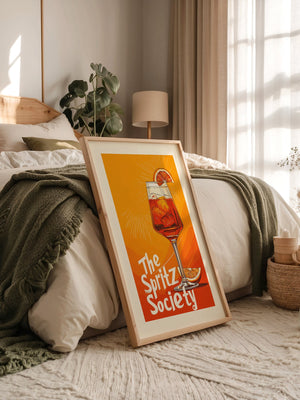 Aperol Spritzglas Illustration orange