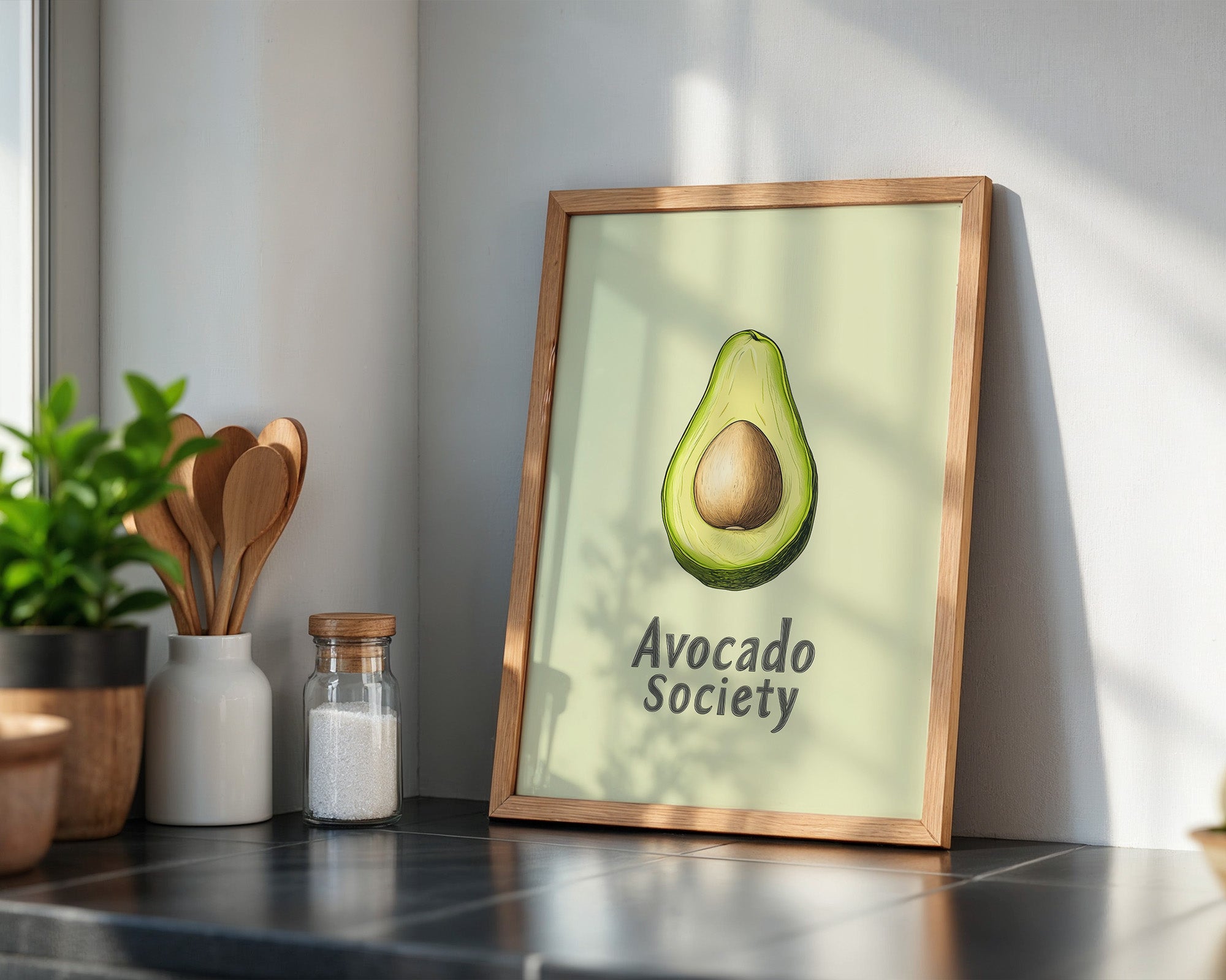 Avocado Vintage Illustration