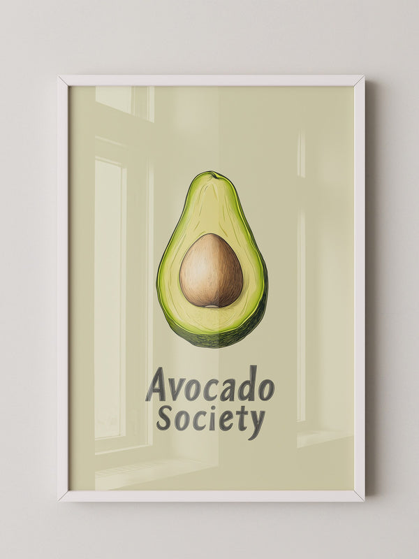 Avocado Vintage Illustration