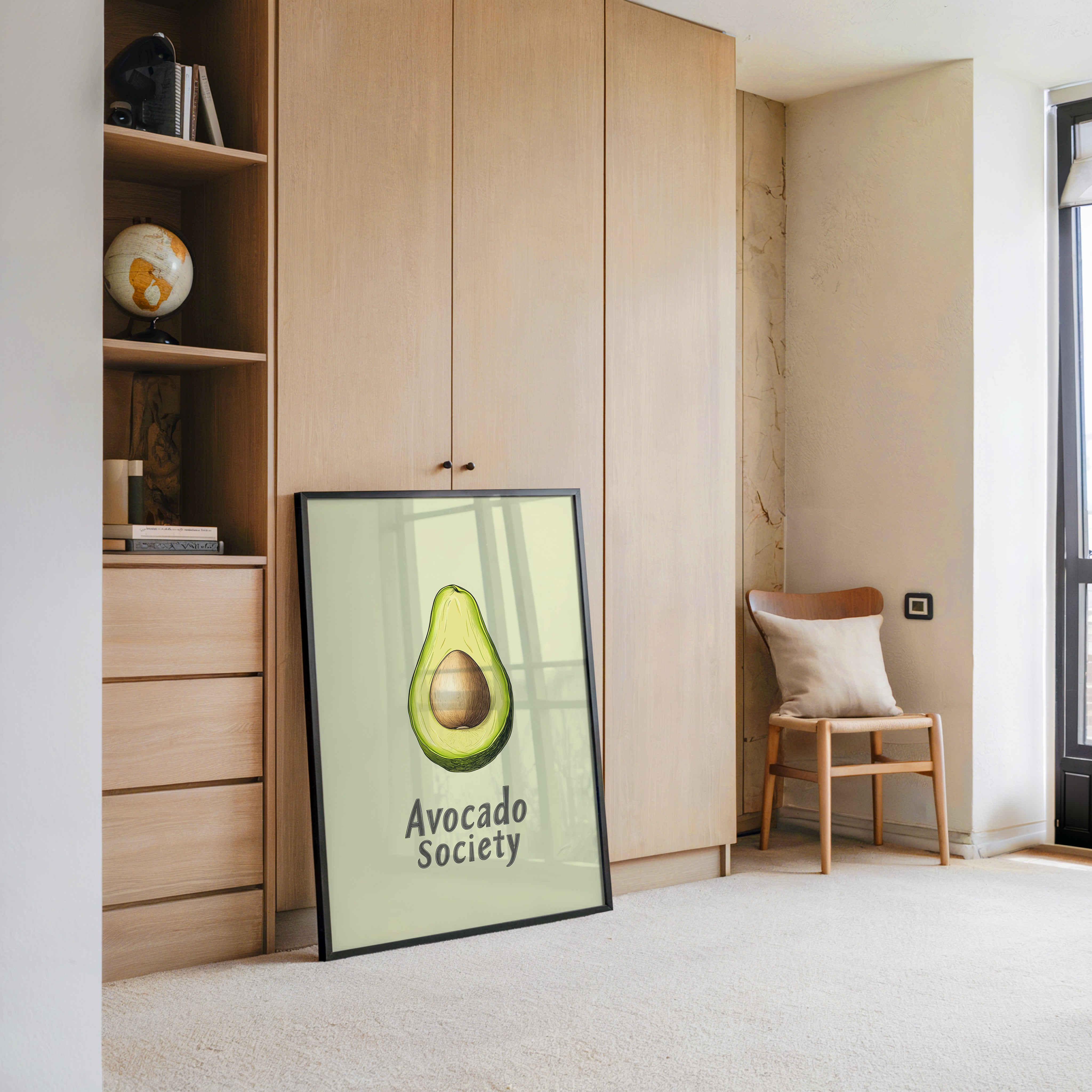 Avocado Vintage Illustration