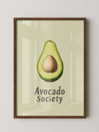 Avocado Vintage Illustration