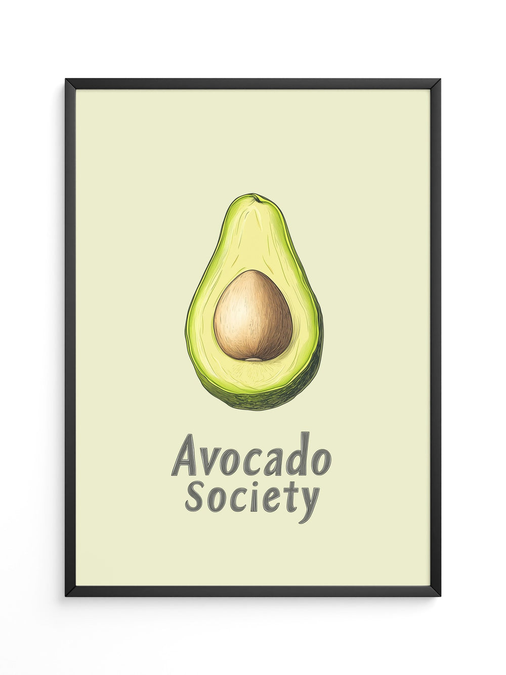 Avocado Vintage Illustration
